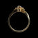 14K Yellow Gold Diamond Tanzanite & Diamond Ring Size 7 1/4