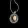 Sterling Silver & Fire Opal Necklace / Pendant