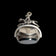 Antique / Victorian Silver / Carnelian & Bloodstone Spinner Fob Equestrian Rider Sheffield