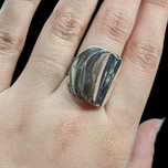 Kaunis Koru Sterling Silver Conversion Ring Finland MCM Size 7