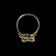 10K Yellow Gold Gothic Geometric Black Onyx Ring Size 5.5