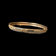 Brushed 10K Yellow Gold Diamond Cut / Satin Bangle Bracelet with Geometric Design 1/4"