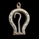 Antique 1905 Sterling Silver Folding Horseshoe Button Hook Chatelaine Accessory
