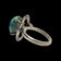 Sterling Silver Turquoise Cabochon Ring Size 6 1/4
