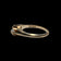 Antique 14K Yellow Gold Claw Set Garnet & Seed Pearl Ring Size 5.5