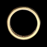 14K Yellow Gold Channel Set Diamond Ring Size 6.5