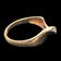 10K Yellow Gold and Diamond Twist Abstract Stacker Ring