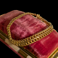 10K Yellow Gold Double Curb Link Italy Chain Bracelet