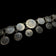 Victorian Era Etched Love Token Coin Family Monogram Panel Link Bracelet