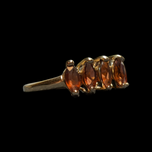 10K Yellow Gold Marquise Cut Multi Garnet Ring Size 6.5