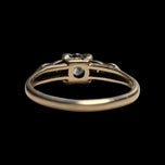 10K Yellow Gold & Platinum Art Deco 0.25CT Old Cut Diamond Engagement Ring Size 5 3/4
