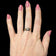 Antique 10K Yellow Gold Purple Sapphire, Garnet, White Topaz Etched Band / Gypsy Ring Size 6 1/2