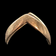 10K Yellow Gold Vintage Chevron / Full Wishbone Style Ring
