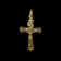 14K Yellow Gold UnoAerre Italian Jesus Cross / Crucifix Pendant