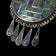 Mexican Silver Crushed Turquoise & Azurite Mosaic Pendant / Brooch