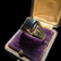 10K Yellow Gold Square Cut Hematite Signet Style Ring Size 11.5