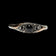 Sterling & 22K Gold Split Shank Onyx Cabochon Cuff Bracelet