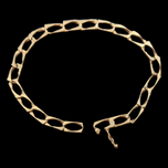 10K Yellow Gold Square Cable Bracelet