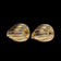 10K Yellow Gold Braided / Ribbed Domed Stud Pierced Earrings