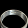 10K White Gold Etched/Beveled Band Size 9 1/4