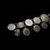 Victorian Era Etched Love Token Coin Family Monogram Panel Link Bracelet