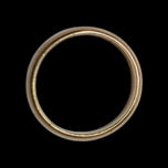 Antique Victorian Era 22K Yellow Gold Wide Donut Band Chester England 1886 Size 8