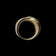 10K Yellow Gold Modern Abstract Wave Ring Size 7