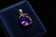 14K Yellow Gold Cushion Cut Amethyst Pendant