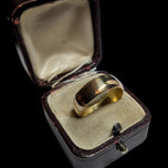 Antique Victorian Era 22K Yellow Gold Wide Donut Band Chester England 1886 Size 8