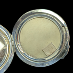 Birks Etched Sterling Silver Hand Compact / Mirror