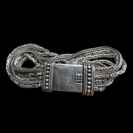 Sterling Silver Multi Strand Byzantine Silpada Thai Bracelet