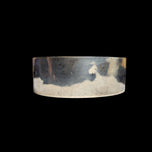 Vintage Silver Victorian Revival Wide Etched Hinge Cuff Bracelet