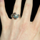 Sterling Silver Snake Ring With Turquoise Eyes - Native American - Zuni