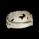 Norwegian .830 Silver Spoon Ring Size 8 Adjustable