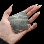 Sterling Silver Burkhardt For Birks Square Compact Mirrored Makeup Case