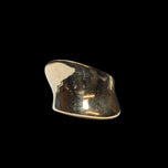 10K Yellow Gold Modern Abstract Wave Ring Size 7