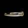 Mexico Sterling Silver Double Banded Cuff Bracelet with Brass Accents
