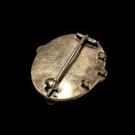 Antique Victorian / Biedermeier Era Rolled Gold Repoussé Brooch / Pendant