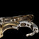 14K Yellow Gold & White Gold Two Tone Diamond Huggy Hoop Earrings