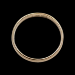 18K Yellow Gold Uno Aerre Italian Simple Band Size 9 3.4mm