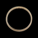 18K Yellow Gold Uno Aerre Italian Simple Band Size 9 3.4mm