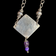 Sterling Silver & Purple Charoite Gemstone Necklace