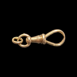 14K Yellow Gold Albert Chain Dog Clip Connector