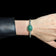 Sterling Silver & Jadeite Cabochon Bracelet