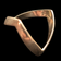 10K Yellow Gold Vintage Chevron / Full Wishbone Style Ring