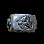 Sterling Silver Designer MetalSmiths Crown, Heart, Rose & Sparrow Statement Band Size 10