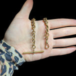 Antique Victorian Gold Filled Etched Pocket Watch Albert Chain