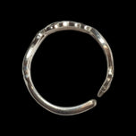 Norwegian .830 Silver Spoon Ring Size 8 Adjustable