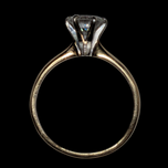 14K Yellow Gold 1.15 CT Brilliant Cut Natural Solitaire Diamond Engagement Ring Size 7