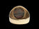10K Yellow & Gold Moss Agate Cabochon Ring Size 5.5